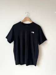 (状態良し) THE NORTH FACE ザ・ノース・フェイス ユニセックス ブラック ロゴ 半袖Tシャツ L