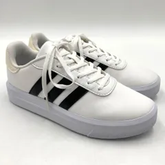 ⭐️美品⭐️アディダス スニーカー 24cm レザー ホワイト 厚底