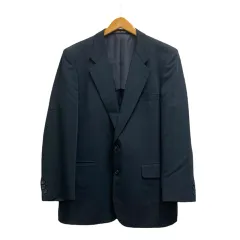 ドーメル DORMEUIL テーラードジャケット 長袖 無地 ウール A-1755 AB6 黒 ブラック メンズのサムネイル