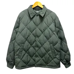 ユニクロ UNIQLO PUFFTECH パフテックキルティングジャケット ブルゾン 中わた 長袖 L 緑 カーキ