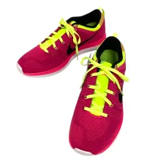 ナイキ NIKE 554888-606 WOMENS FLYKNIT ONE+ フライニット スニーカー シューズ  ロゴ 26 ピンク