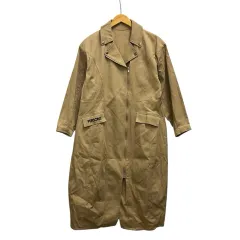 パーソンズ PRESONS コート 長袖 無地 コットン混 PA220426 M 茶 ブラウン