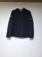 DISCOVERY ブラック フーデッドジップアップ ジャケット (サイズ95/M)