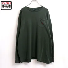 00s RALPH LAUREN ワンポイント刺しゅう ポケット付き 長袖Ｔシャツ メンズ 表記Lサイズ