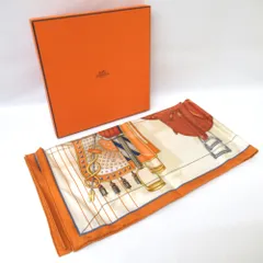 Tj289695 エルメス HERMES　スカーフ カレ90　すべては鞍の中に 004204S 01  未使用