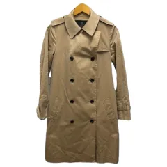 イネド INED ステンカラ―コート ロング  無地 内総柄 11 ベージュ