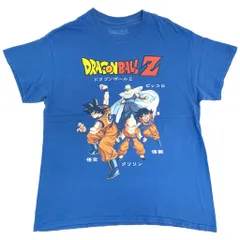 ドラゴンボールZ 半袖Ｔシャツ アニメ キャラクター ブルー(メンズ L)中古 古着 X9266
