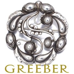 GEORG JENSEN 157 ブローチ シルバー Ag925 ムーンストーン - メルカリ