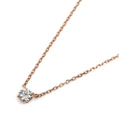 K18 PG さくらダイヤモンド 0.234ct ネックレス さくらカット 桜 