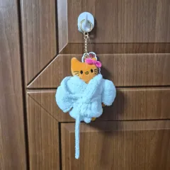 ハローキティ バスローブ キーホルダー ぬいぐるみ