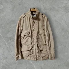 トミーヒルフィガー ツーウェイ ジップアップ フーデッド マウンテンパーカー アウター (S-M)