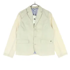 未使用 PETIT BATEAU プチバトー ワンポイントロゴ 長袖 コットンジャケット 140 ホワイト系 キッズ 古着のサムネイル