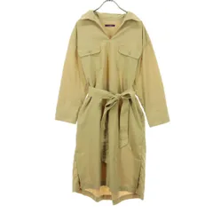 ITEMS URBAN RESEARCH アイテムズアーバンリサーチ 長袖 ロング シャツワンピース size One ベージュ レディース 古着
