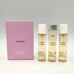 未使用CHANEL チャンス ツイスト リフィル EDT 20ml×3 香水 未使用CHANEL シャネル チャンス ツィスト&スプレー リフィル20ml香水