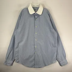 古着 ブルックスブラザーズ Brooks Brothers USA製 長袖シャツ USA製 レクリック M  ブルー系 無地 メンズ