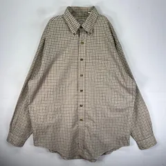 古着 ブルックスブラザーズ Brooks Brothers 長袖シャツ ボタンダウン 1818 胸ポケット L  ベージュ系 チェック メンズのサムネイル