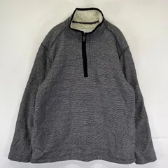 古着 オービス ORVIS フリース ニット ハーフジップ プルオーバー アウトドア 袖ロゴ M  ブラック系 ツートン メンズのサムネイル