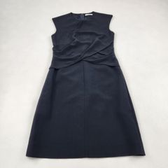 EPOCA 黒 ノースリーブ ピガーレドレス タイト ペプラム ワンピース 40