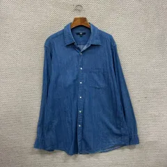 ユニクロ カジュアル デニム 長袖 シャツ XL A09336