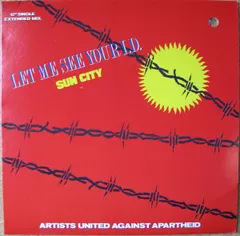 LP Artists United Against Aparthe Let Me See Your I.D. (Sun City) S75135 Manhattan Records 未開封 /00250