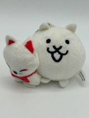 교토 한정 냥코 대전쟁 하얀 여우 여우 콜라보레이션 봉제인형 마스코트 열쇠 고리 당지 마스코트 당지 후시미이나리 E-18