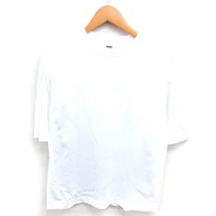 ユニクロ UNIQLO Tシャツ カットソー エアリズム モックネック 半袖 S ホワイト 白 /TT