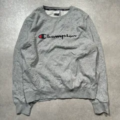 Champion メンズ スウェット コットン混 グレー Lサイズ クルーネック