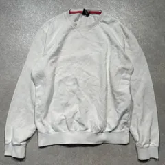 Champion メンズ スウェット クルーネック コットン混 ホワイト L