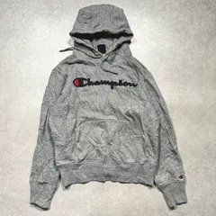 Champion メンズ スウェット パーカー フーディーコットン100% グレー