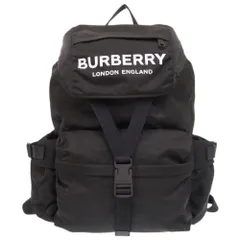 バーバリー ロゴ ブラック リュック デイパック 黒 1353 BURBERRY メンズ