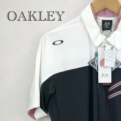 OAKLEY SKULL COOL STR. SMOOTH SHIRT オークリー 半袖 ポロシャツ XL ネイビー/ホワイト  メンズ ファッション _219023のサムネイル