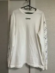 オフホワイト 20SS エアポート テープ アロー 長袖 Tシャツ