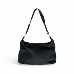 PRADA プラダ ナイロン パテントレザー ワンショルダーバッグ ダークネイビー