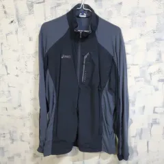 asics アシックス ウィンドブレーカー ジャケット ブラック/グレー 95
