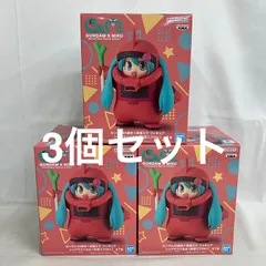 未開封 初音ミク ガンダム45周年×初音ミク シャアザクぐるみ 初音ミクver. フィギュア 3個セット SF4765 c107