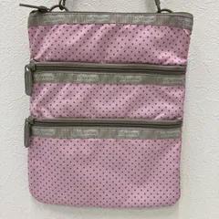 2125 LeSportsac レスポートサック　3zip ショルダーバッグ　ケイシー　サコッシュ　ポシェット　廃盤　ピンク　ドット　水玉　花柄　花　ナイロン　レディース　小さめ　ミニバッグ　肩がけ　斜めがけ　クロスボディ