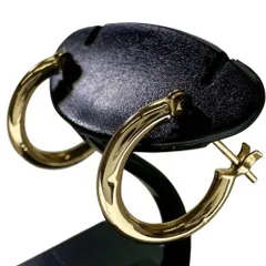 フープ ピアス K18ゴールド 18金  0.7g レディース 【中古】【真子質店】【BL】【ex】