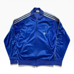 80s ATP アディダス　USA製 トラックジャケット M 青 ブルー KEYROLAN  Adidas アメカジ　古着　アメリカ古着　都内　中野区　古着屋