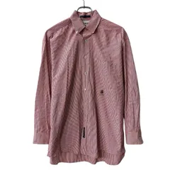 TOMMY HILFIGER 長袖 ストライプシャツ M レッド ホワイト ボタンダウン ストライプ柄 胸ポケット 長袖シャツ トップス 春物 a804-5661