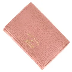 グッチ カードケース 名刺入れ ピンク レザー 箔押しロゴ 無地 381045 アクトワン【中古】のサムネイル