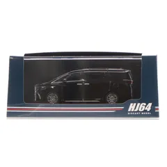 1/64 Toyota ALPHARD(トヨタ アルファード) Z ブラック 完成品 ミニカー(HJ641078BBK) ホビージャパンのサムネイル
