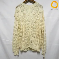 #akc カネコイサオ KANEKO ISAO カーディガン 白系 ニット 花モチーフ レディース [970964]のサムネイル