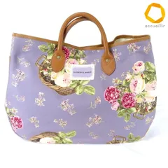 #axb ワンダフルワールド WONDERFUL WORLD カネコイサオ ハンドバッグ 紫系 花柄 フラワーバスケット バラ 薔薇 レディース [971115] k01のサムネイル