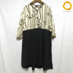 新品タグ付✨クロスアンドクロス リネン100% サージシャツワンピース 
