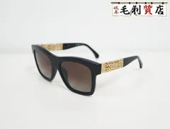 シャネル CHANEL 5533-A ココマーク ゴールドメタル スクエアシェイプ ブラック ユニセックス 美品 サングラスのサムネイル