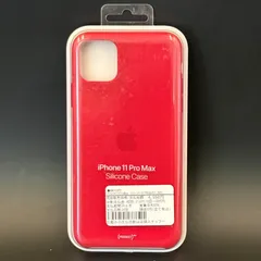 【未使用品】Apple純正品 iphone 11promax シリコーンケース プロダクトレッド PRODUCT RED MWYV2FE アップル  413-43
