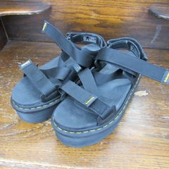 美品Dr.Martens 厚底サンダル シャークソール KIMBER黒 23.5 - メルカリ