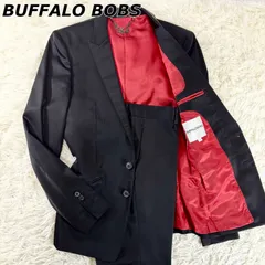 【未使用級】バッファローボブズ BUFFALO BOBS スーツ セットアップ 衣装スーツ パーティースーツ トラベルスーツ ストレッチ 伸縮生地 ストライプ 総裏のサムネイル
