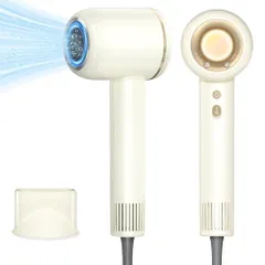 ☆新品☆ドライヤー 大風量 速乾 【2026革新・AIスマート温度制御・美容師監修】 新型ヘアドライヤー 8億高濃度マイナスイオン Wのヘアケア機能搭載 温冷風循環モード 髪に優しい オートクリーニング機能 DCモーター 21通りの風 40m 65193139