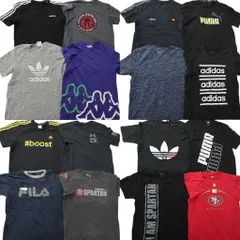 古着卸 まとめ売り スポーツブランドMIX Ｔシャツ 16枚セット ( メンズ M ) アディダス リーボック プーマ フィラ 中古 古着 NE4250